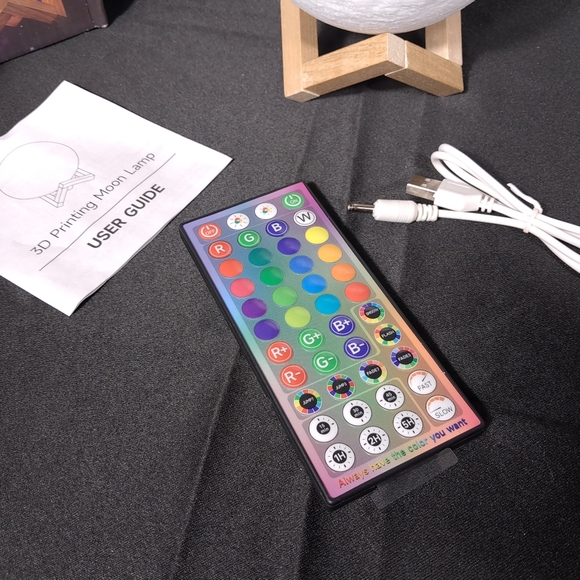 Home Kids Night Light 3D NASA Moon Colorful LED Dorm Bedroom Home Lanterns Light - Picture 11 of 15